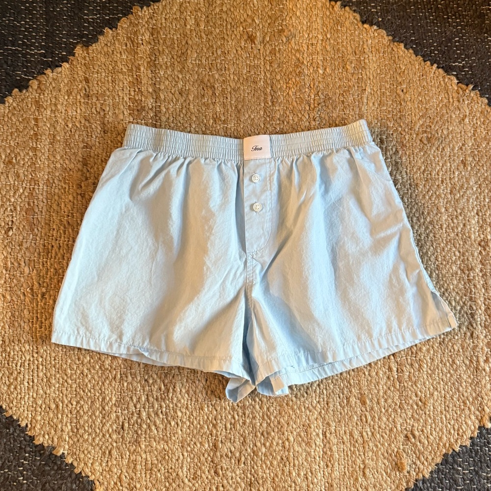 Aritzia poplin boxer shorts